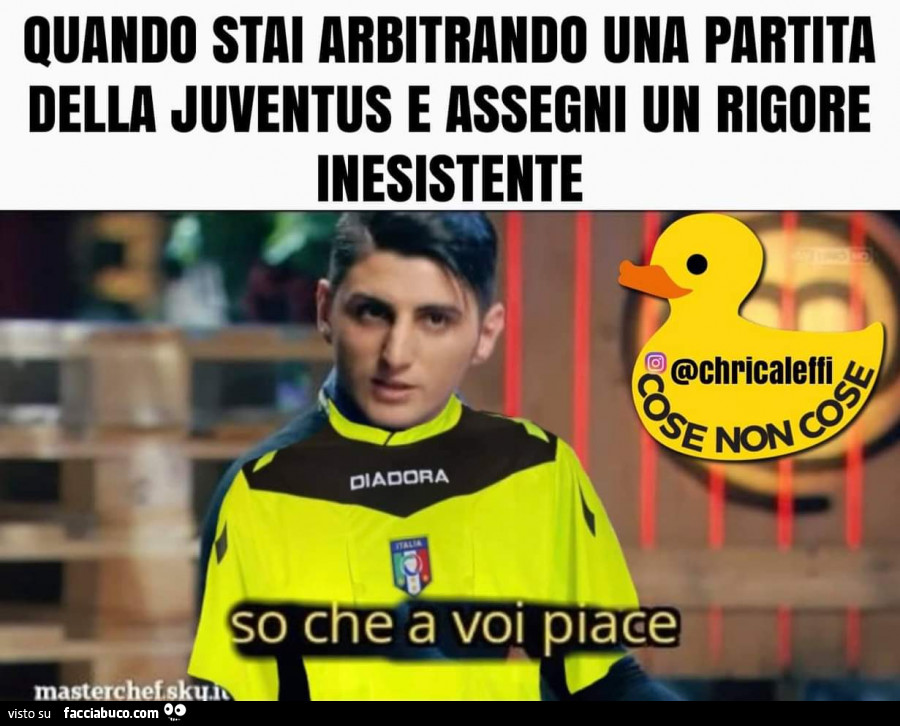 Rigore per la juve