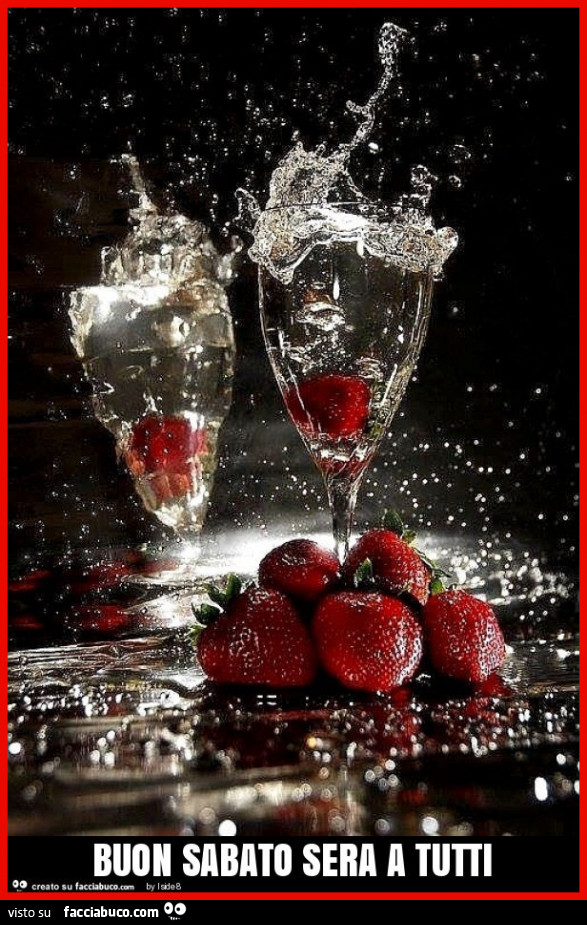Buon sabato sera a tutti