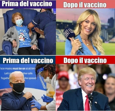 Vaccino cambia Biden in Trump