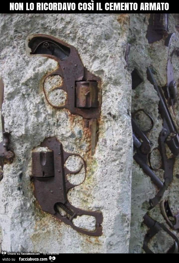 Non lo ricordavo così il cemento armato