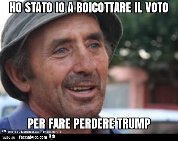 Ho stato io a boicottare il voto per fare perdere trump