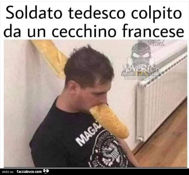 Soldato tedesco colpito da un cecchino francese