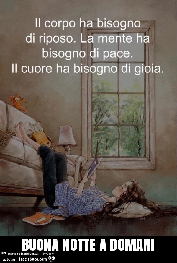 Buona notte a domani