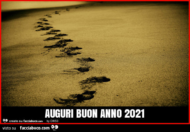 Auguri buon anno 2021