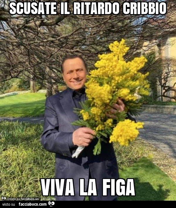 Scusate il ritardo cribbio viva la figa