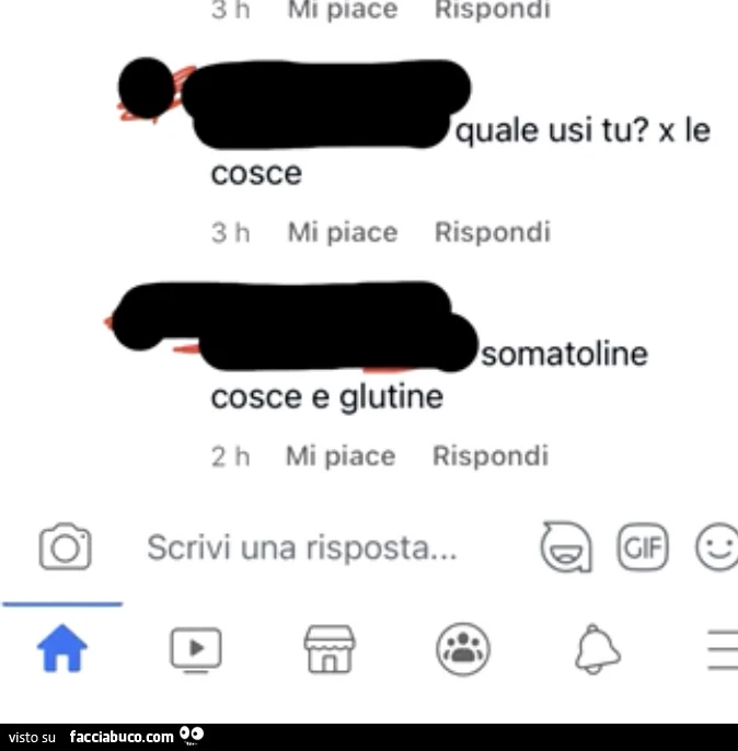 Quale usi tu? X le cosce. Somatoline cosce e glutine
