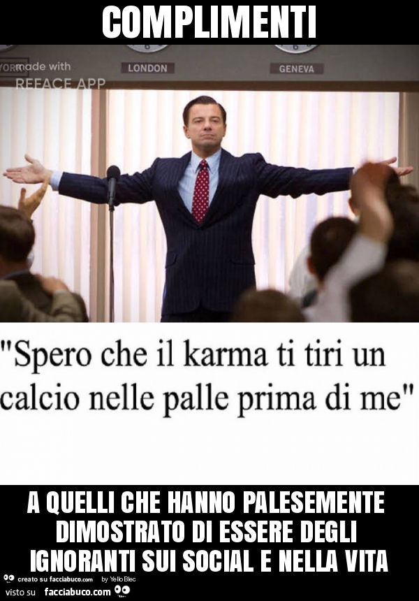 Complimenti a quelli che hanno palesemente dimostrato di essere degli ignoranti sui social e nella vita