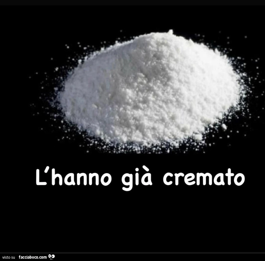 L'hanno già cremato