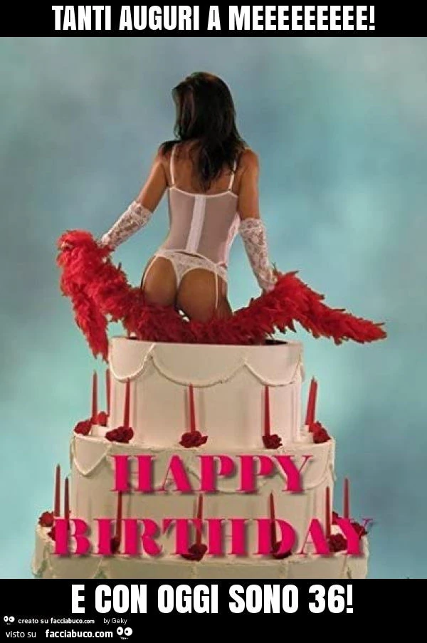 Tanti auguri a meeeeeeeee! E con oggi sono 36