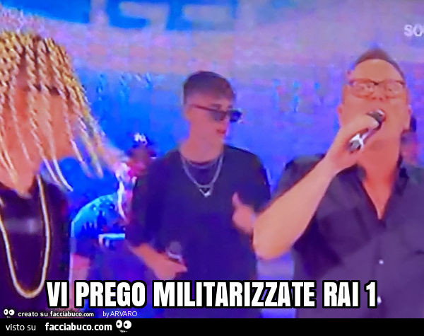 Vi prego militarizzate rai 1