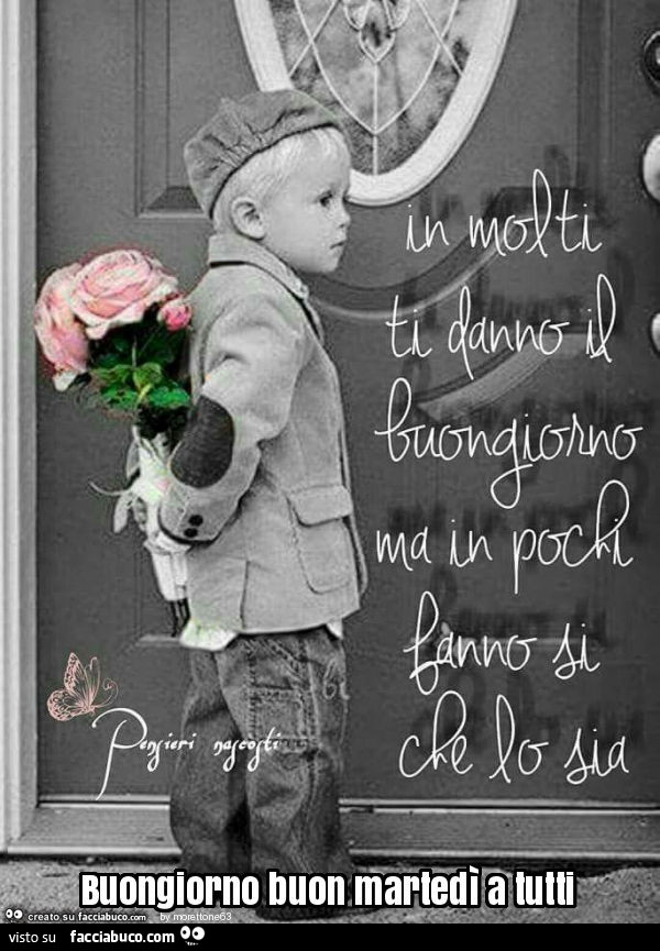 Buongiorno buon martedì a tutti