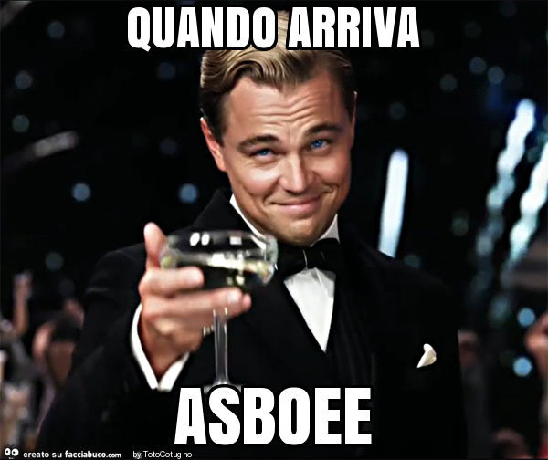 Quando arriva asboee