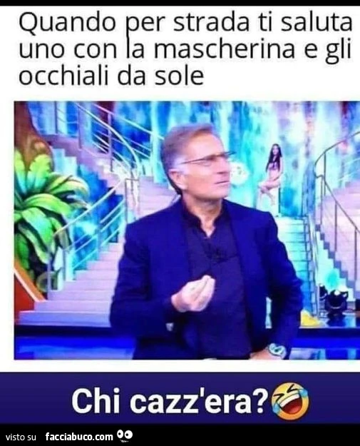 Occhiali e mascherina