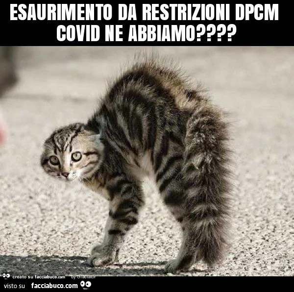 Esaurimento da restrizioni dpcm covid ne abbiamo?
