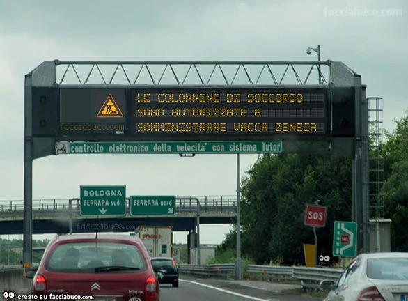 Le colonnine di soccorso sono autorizzate a somministrare vacca-zeneca