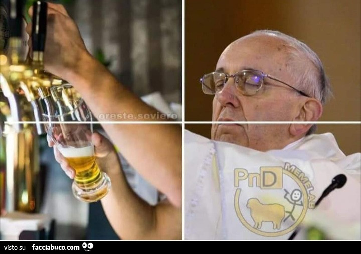 Papa Francesco birra