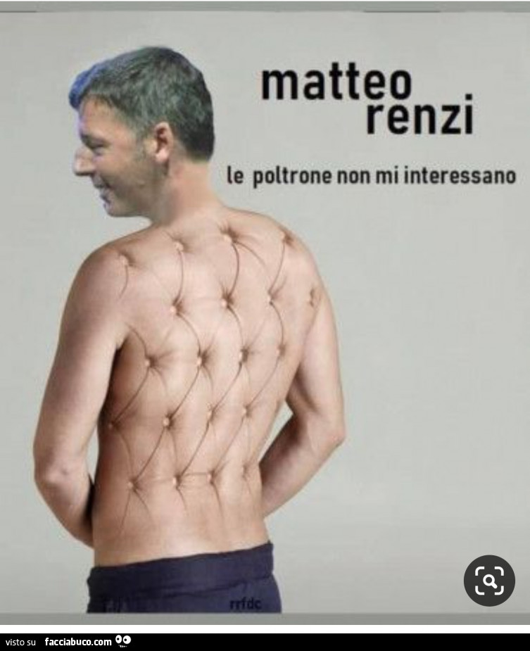 Matteo Renzi e le poltrone