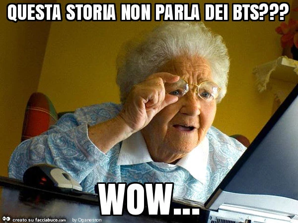 Questa storia non parla dei bts? Wow