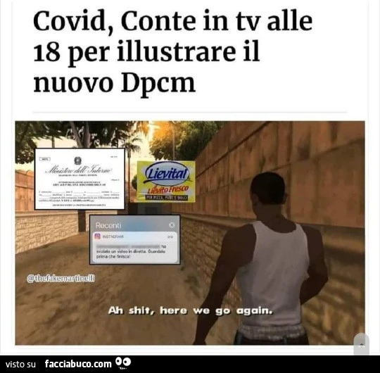 Covid conte in TV alle 18 per illustrare il nuovo dpcm