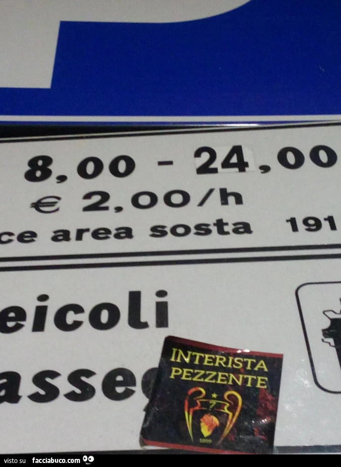 Cartelli divieti interisti