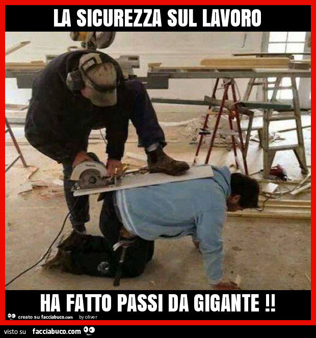 La sicurezza sul lavoro ha fatto passi da gigante