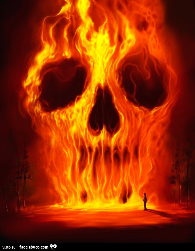Teschio di fuoco