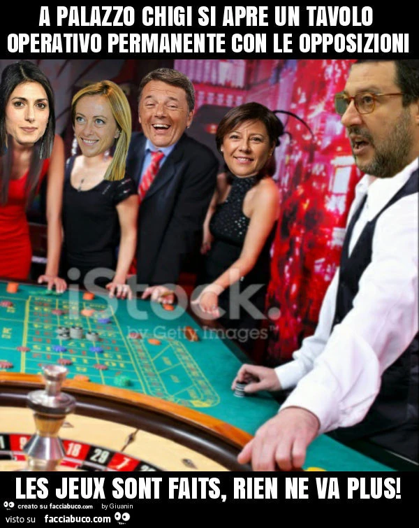 A palazzo chigi si apre un tavolo operativo permanente con le opposizioni les jeux sont faits, rien ne va plus