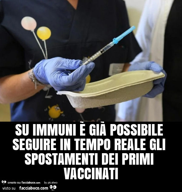 Su immuni è già possibile seguire in tempo reale gli spostamenti dei primi vaccinati