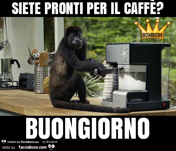 Siete pronti per il caffè? Buongiorno