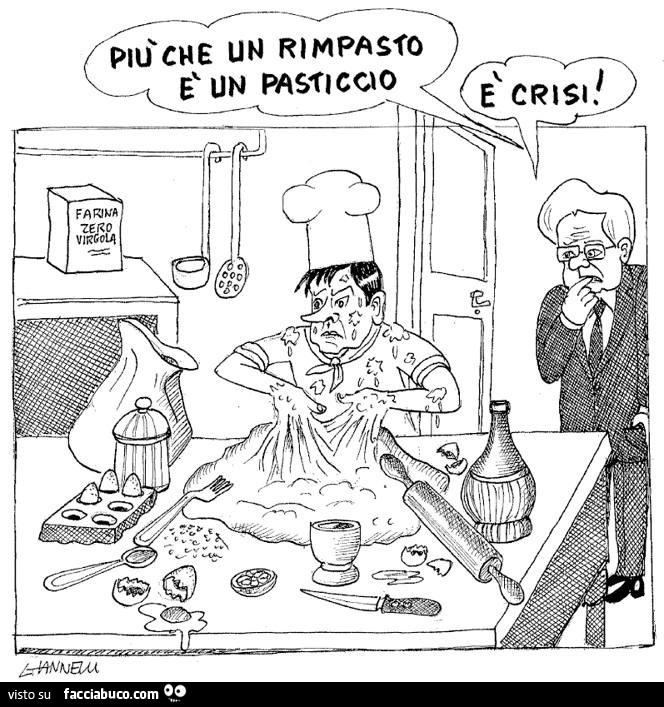 Più che un rimpasto è un pasticcio. È Crisi