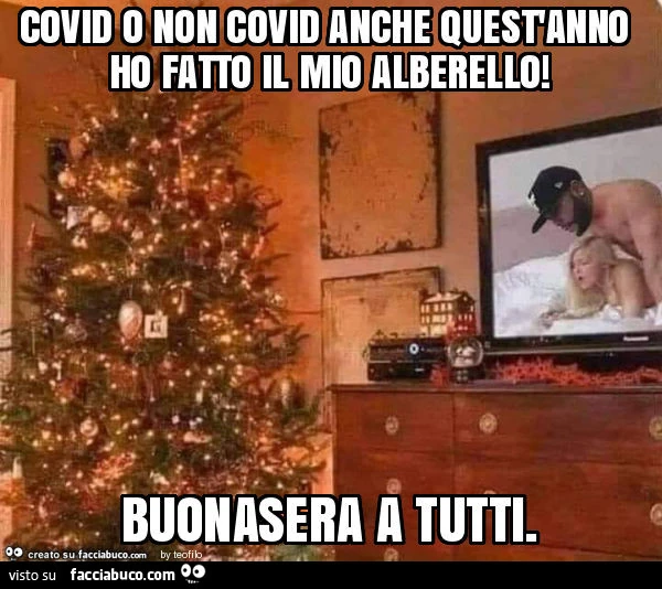 Covid o non covid anche quest'anno ho fatto il mio alberello! Buonasera a tutti