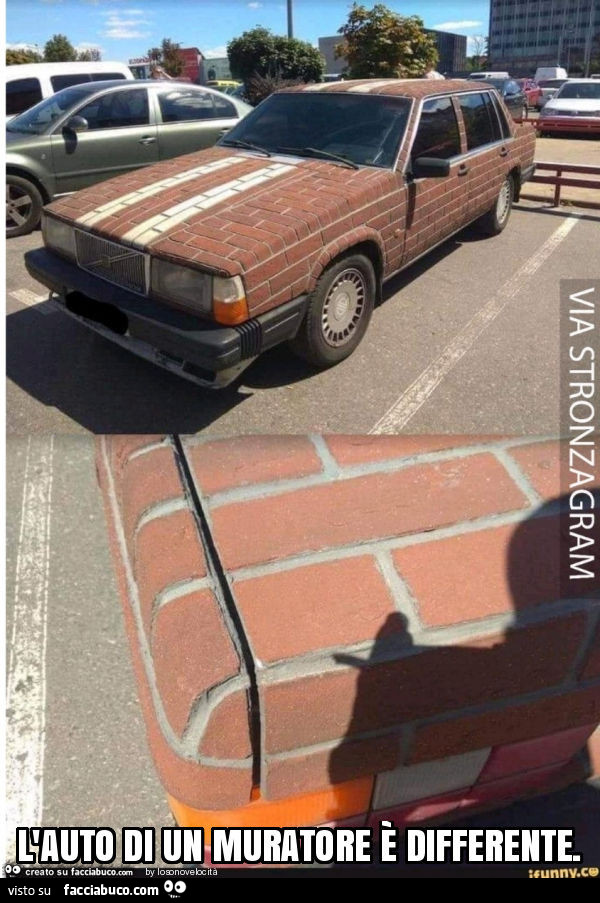 L'auto di un muratore è differente