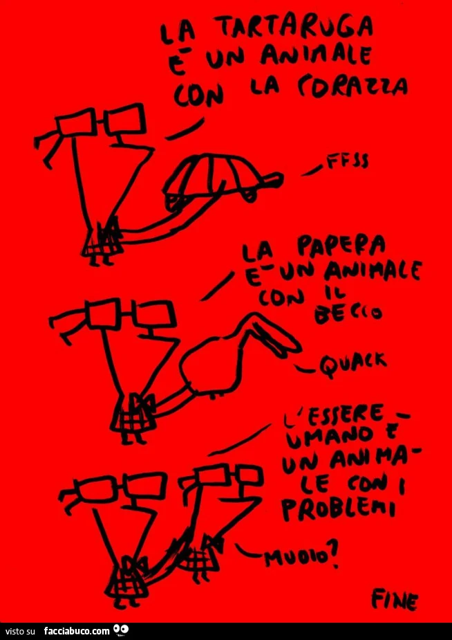 La tartaruga è un animale con la corazza