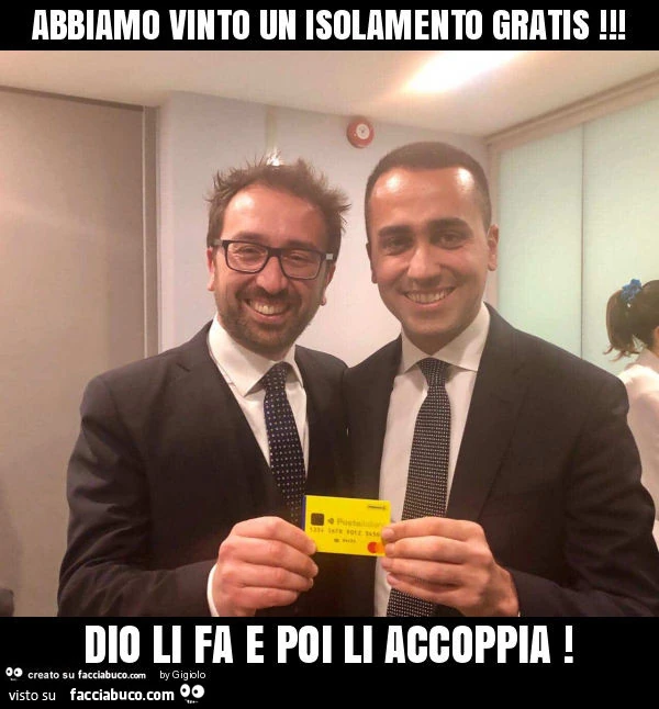 Abbiamo vinto un isolamento gratis! Dio li fa e poi li accoppia
