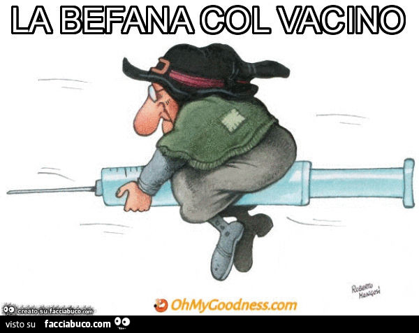 La befana col vacino