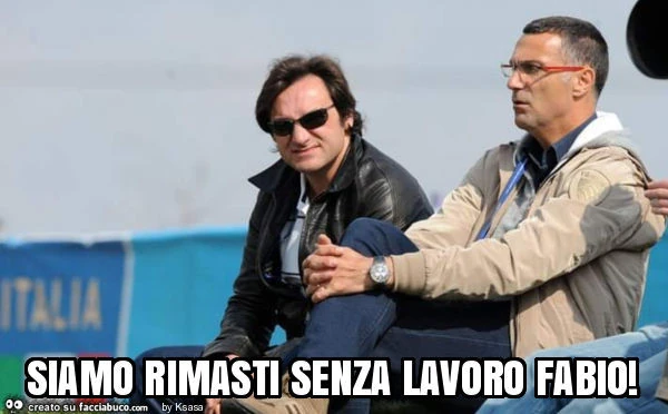 Siamo rimasti senza lavoro fabio
