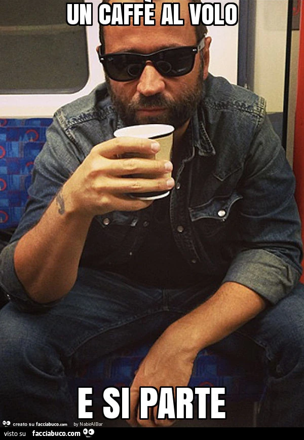 Un caffè al volo e si parte