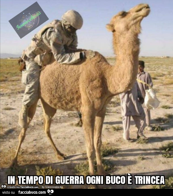 In tempo di guerra ogni buco è trincea