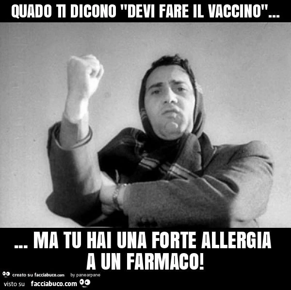 Quado ti dicono "devi fare il vaccino"&hellip; ma tu hai una forte allergia a un farmaco