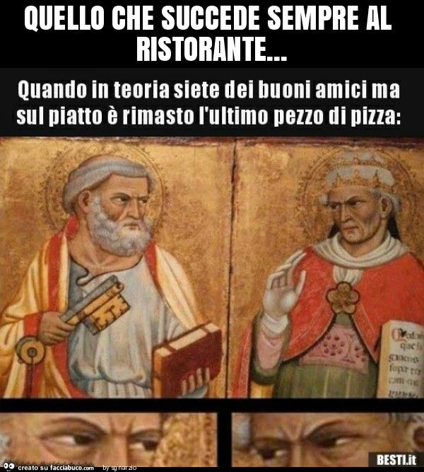 Quello che succede sempre al ristorante