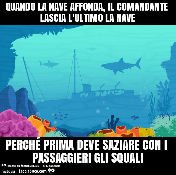 Quando la nave affonda