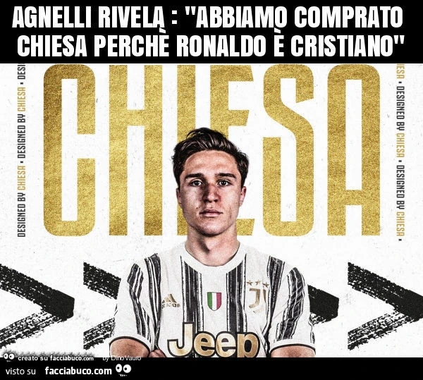 Agnelli rivela: "abbiamo comprato chiesa perchè ronaldo è cristiano"