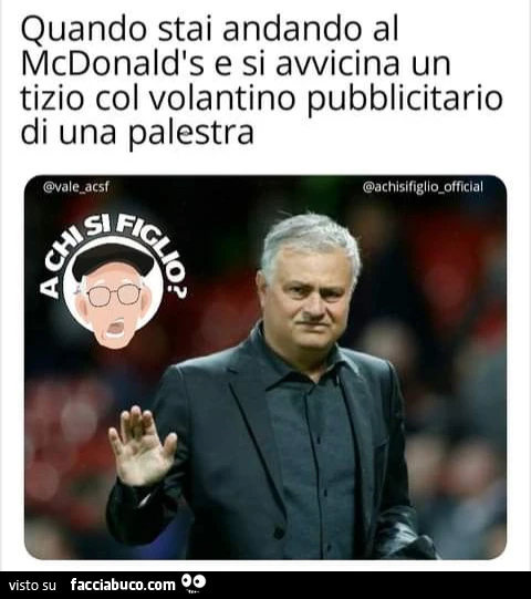 Quando stai andando al McDonald's e si avvicina un tizio