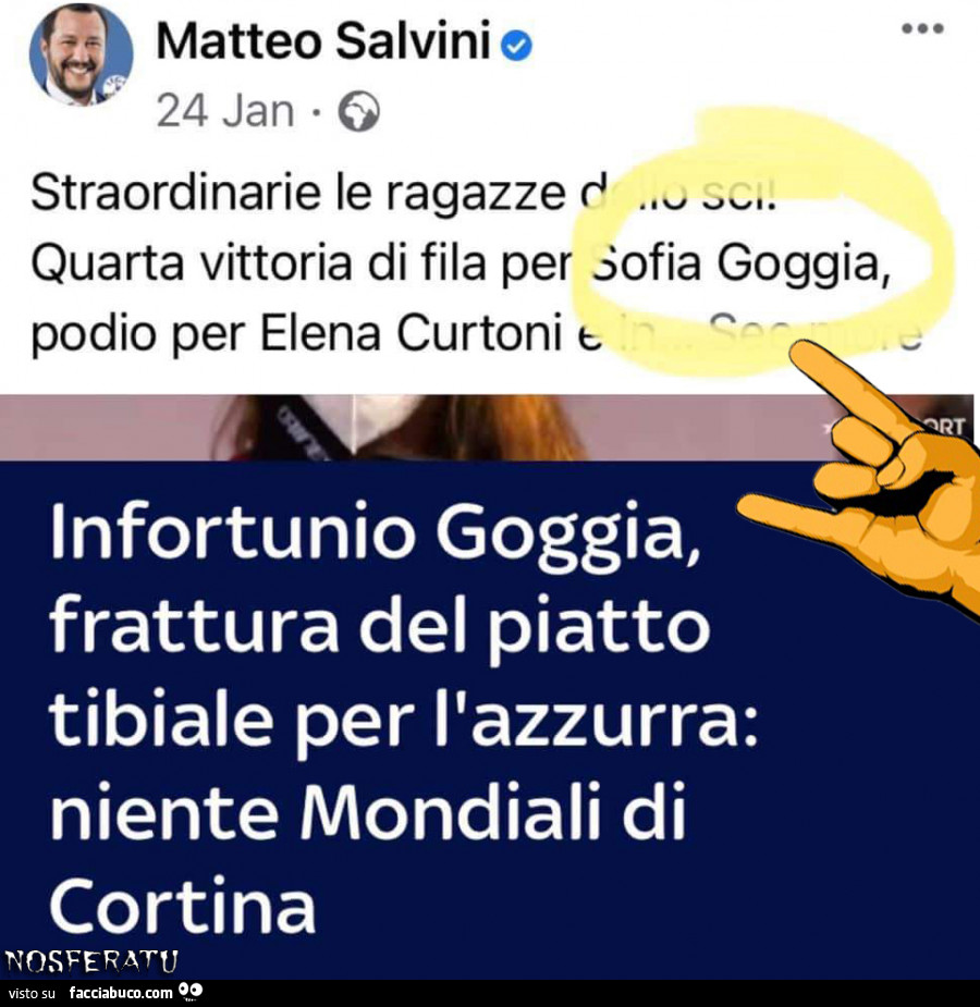 Matteo Salvini alias Lo Iettatore