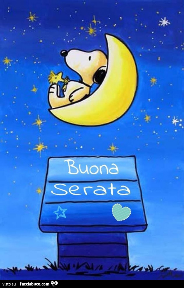 Snoopy. Buona serata