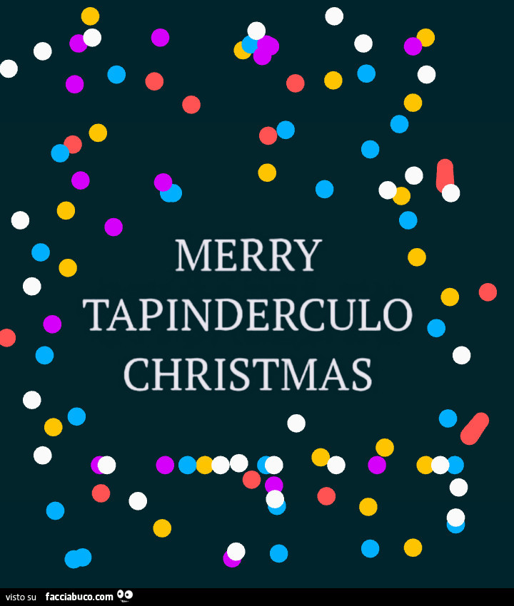 Merry tapinderculo christmas
