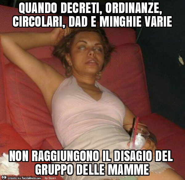 Quando decreti, ordinanze, circolari, dad e minghie varie non raggiungono il disagio del gruppo delle mamme