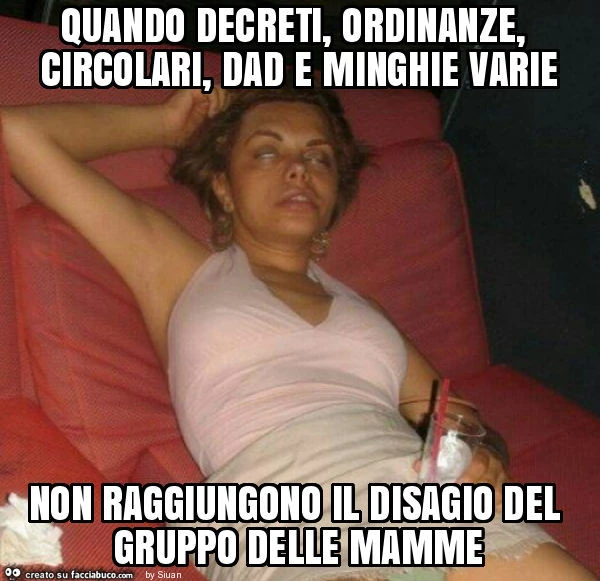 Quando decreti, ordinanze, circolari, dad e minghie varie non raggiungono il disagio del gruppo delle mamme
