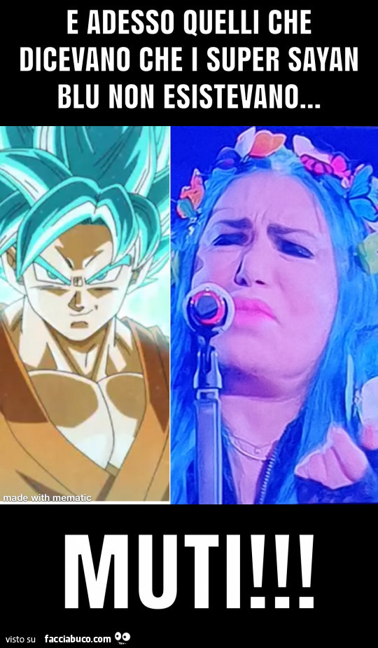 Loredana berte super sayan blu