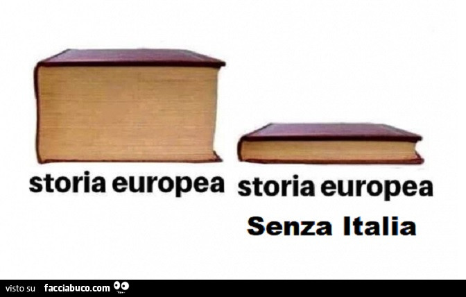 Storia europea. Storia europea senza italia